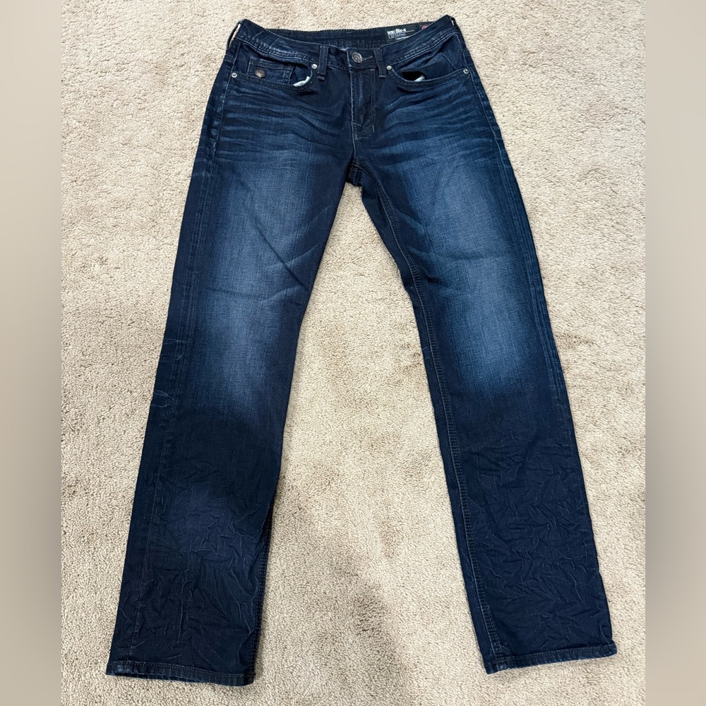Buffalo David Bitton Dark Blue Straight Jeans